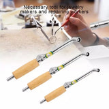 Adjustable Flame Gas Welding Torch Solder Wood Handle Jewelry Making Torch