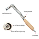Adjustable Flame Gas Welding Torch Solder with Wood Handle