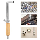 Adjustable Flame Gas Welding Torch Solder with Wood Handle