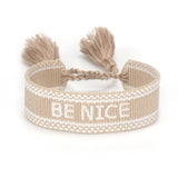 Adjustable Friendship Bracelet Vintage Woven Tassel Embroidery Braided Jewelry