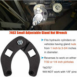 Adjustable Gland Nut Wrench 7463 for Hydraulic Cylinders Tractor Loaders