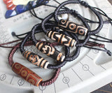 Adjustable Hand Dzi Agates Bracelets - Many Patterns