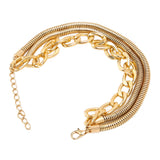 Adjustable Layered Bracelet Men Fashionable Alloy Bracelet Jewelry Accessory