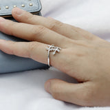 Adjustable Leaves Shape Open Ring Love Jewelry For Women