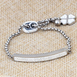 Adjustable CZ Crystal Steel Bracelet For Women