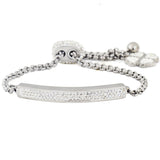 Adjustable CZ Crystal Steel Bracelet For Women