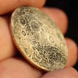 Adjustable Moon Surface Coin Pendant Necklace Men