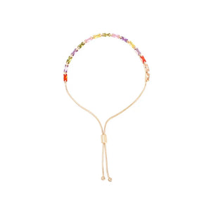 Adjustable Rainbow Zircon Tennis Bracelet Wedding Jewelry