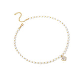 Adjustable Necklace Women Pearl Baroque Beads Freshwater Cultured Jewelry