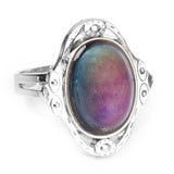 Adjustable Oval Change Mood Ring