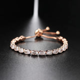 Adjustable Oval Tennis Bracelet for Women