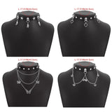 Adjustable Punk Choker Necklace Gothic Choker Collar