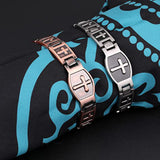 Adjustable Retro Cross Magnetic Bracelet for Men Daily Wear