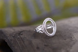 Plated 925 Silver Adjustable Ring Blank