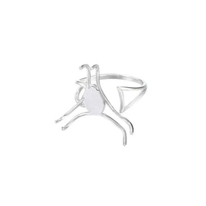 Adjustable Ring Setting for 20mm-24mm Cabochons 925 Silver