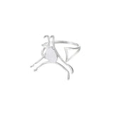 Adjustable Ring Setting for 20mm-24mm Cabochons 925 Silver