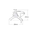 Adjustable Ring Setting for 20mm-24mm Cabochons 925 Silver