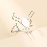 Adjustable Ring Setting for 20mm-24mm Cabochons 925 Silver