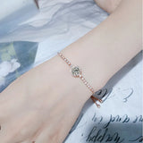 Adjustable Zircon Silver Bracelet Fine Jewelry
