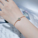 Adjustable Zircon Silver Bracelet Fine Jewelry