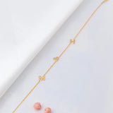 Adjustable Personalised Initial Bracelet Lady Charm Name Bracelet