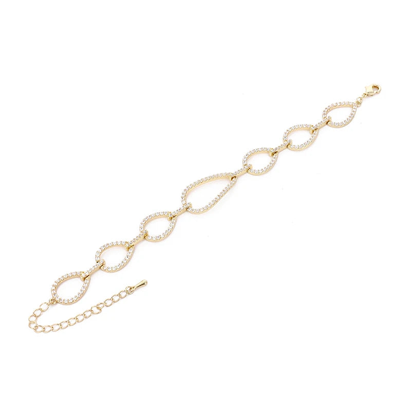 Adjustable Shinny Charm Bracelets for Women Party Jewelry Gift