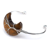 Silver Wire Wrap Stone MoonTree of Life Bracelet