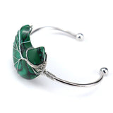 Silver Wire Wrap Stone MoonTree of Life Bracelet