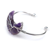 Silver Wire Wrap Stone MoonTree of Life Bracelet