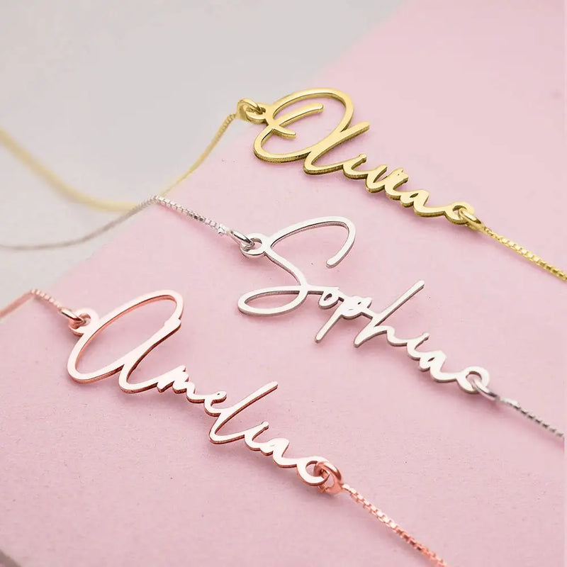 Custom Name Anklet - Adjustable Box Chain Ankle Bracelet