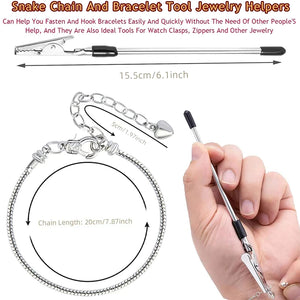 Adjustable Snake Bracelet Chains Lobster Clasp Extender Metal Chain