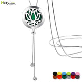 Adjustable Snake Chain Oil Diffuser Necklace