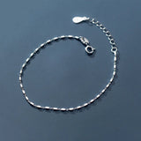 Adjustable Square Tennis Bracelet 925 Sterling Silver