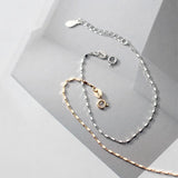 Adjustable Square Tennis Bracelet 925 Sterling Silver