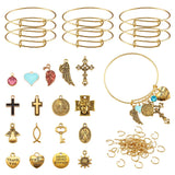 Adjustable Steel Bangle DIY Bracelet Jewelry Making Kit
