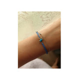 Adjustable 925 Silver Bracelet with Turtle Charm