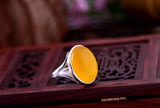 925 Silver Ring Base Adjustable Oval Blank