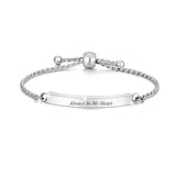 Adjustable Urn Bracelet for Ashes, Personalized Stainless Steel Bangle