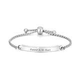 Adjustable Urn Bracelet for Ashes, Personalized Stainless Steel Bangle