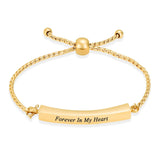Adjustable Urn Bracelet for Ashes, Personalized Stainless Steel Bangle