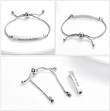 Adjustable Urn Bracelet for Ashes, Personalized Stainless Steel Bangle