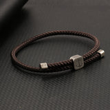 Adjustable Woven Bracelet for Men Women Browen Braided Rope Daily Jewelry