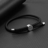 Adjustable Woven Bracelet for Men Women Browen Braided Rope Daily Jewelry