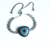 Adjustable Eye Tennis Chain CZ Bracelet