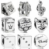 Carousel Theater Masks Music Note Charm Fit Europe Bracelet