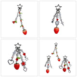 Strawberry Keychain Fruit Phone Charm Lanyard Wrist Strap