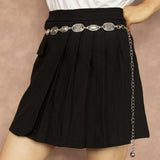 Vintage Carved Waist Chain Belt for Women Dress Sweater Coat