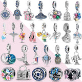 925 Sterling Silver Bag Charm for 3mm Bracelets