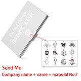 Customizable Metal Business Card Holder for Boyfriend