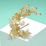 Delicate Flower Zircon Pin Brooch Women Clothes Decoration
